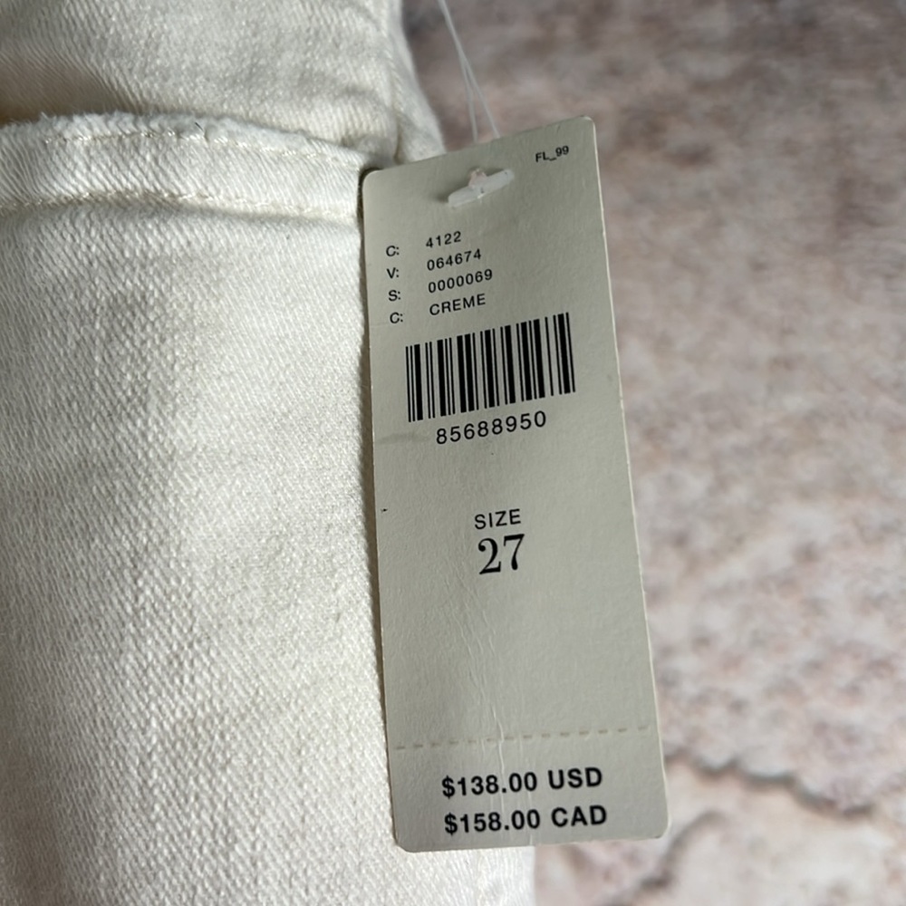 Anthropologie BLAIRE STRAIGHT LEG JEAN WHEAT dear John size 27   A485 - Picture 6 of 7